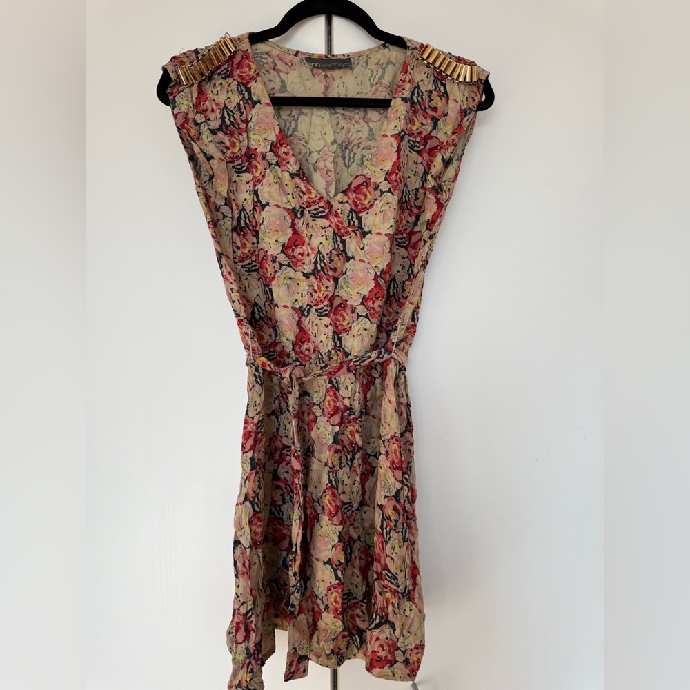 Erin Kleinberg Floral Dress with Belt